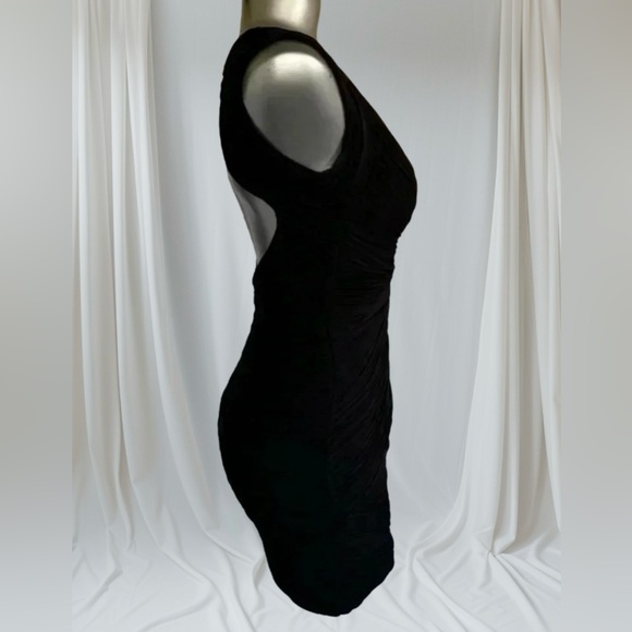✅BCBG Maxazaria  Rauched Black Dress - Picture 6 of 16